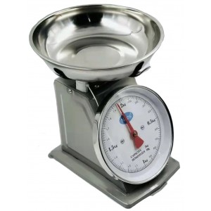 Αναλογική Ζυγαριά Κουζίνας εως 2kg Με Αποσπώμενο Ανοξείδωτο Μπολ ForHome 608031