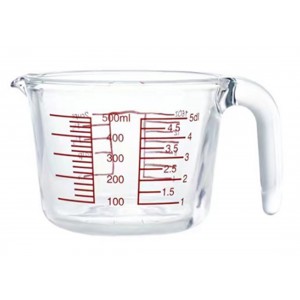 Δοσομετρητής Κανάτα Γυάλινη 500ml ForHome 907045