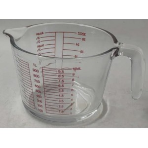 Δοσομετρητής Κανάτα Γυάλινη 1000ml ForHome 907046