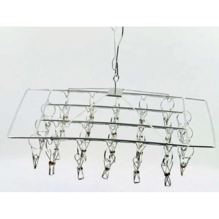 Κρεμάστρα Μεταλλική με 26 μανταλάκια 41x30cm ForHome 310027