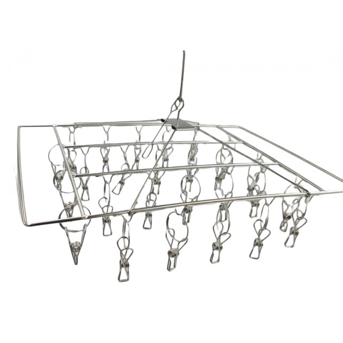 Κρεμάστρα Μεταλλική με 26 μανταλάκια 41x30cm ForHome 310027