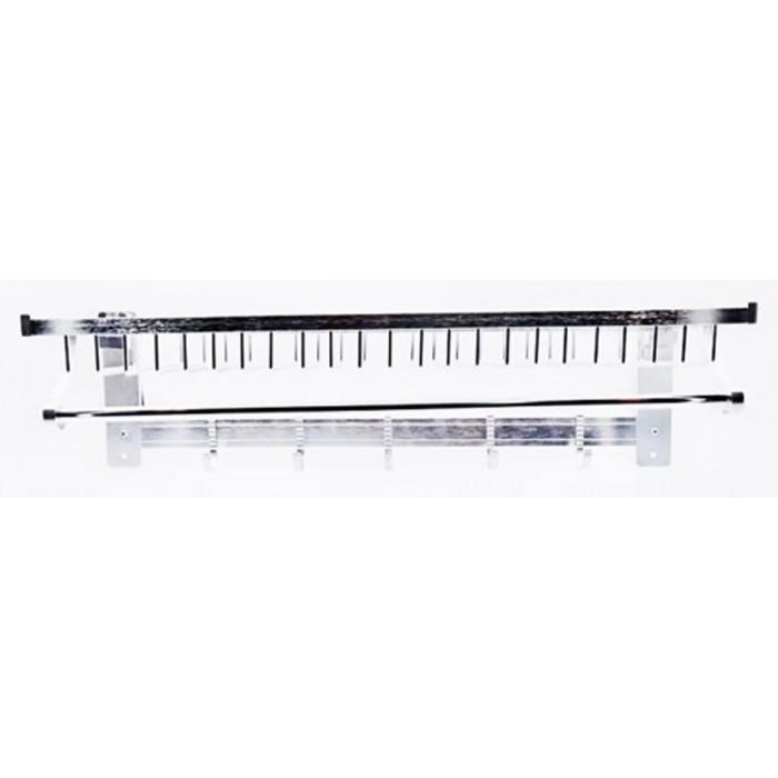 ForHome 407001 Κρεμάστρα Μπάνιου Ασημί 56x22.5x16cm
