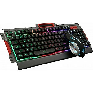 K33 Σετ Gaming Πληκτρολόγιο με Φωτιζόμενα πλήκτρα & Ποντίκι (Αγγλικό US)  18239860