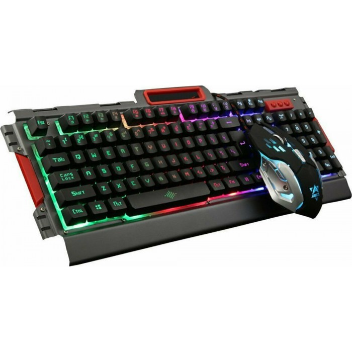 K33 Σετ Gaming Πληκτρολόγιο με Φωτιζόμενα πλήκτρα & Ποντίκι (Αγγλικό US)  18239860