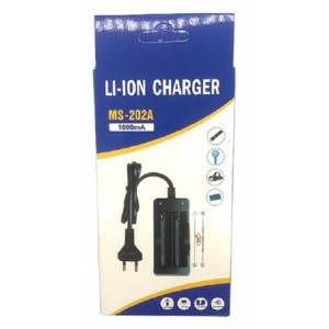 MS-202a Φορτιστής 2 Μπαταριών Li-ion Μεγέθους 18650 27509542