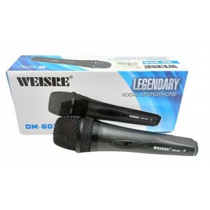 Weisre Ενσύρματο Μικρόφωνο Karaoke DM607 σε Μαύρο Χρώμα 33754708