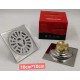Σχαράκι Μπάνιου Σιφόνι Βαθύ Inox 10x10cm με ρίγες 