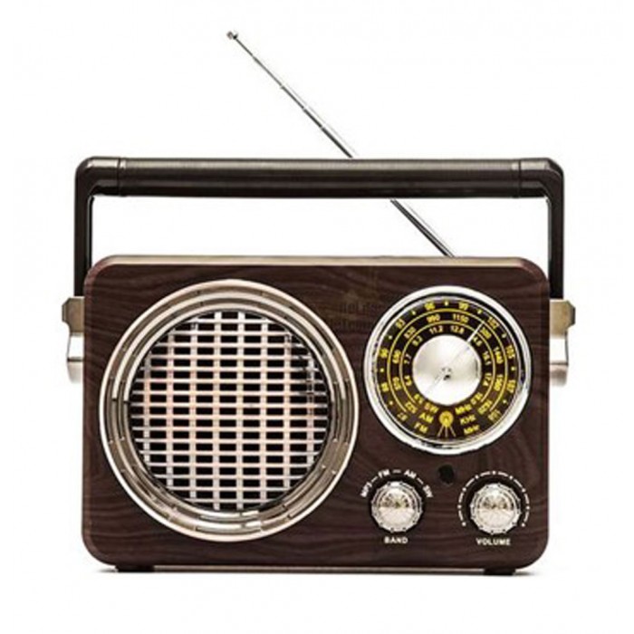 CMiK MK 612 Retro Φορητό Ραδιόφωνο Επαναφορτιζόμενο με Bluetooth και USB Καφέ
