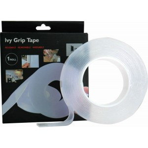 Ivy Grip Tape Αυτοκόλλητη Ταινία Διπλής Όψης Διάφανη 5m