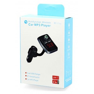 FM Transmitter Αυτοκινήτου M3 Plus με USB 2.1A DRA0450343171