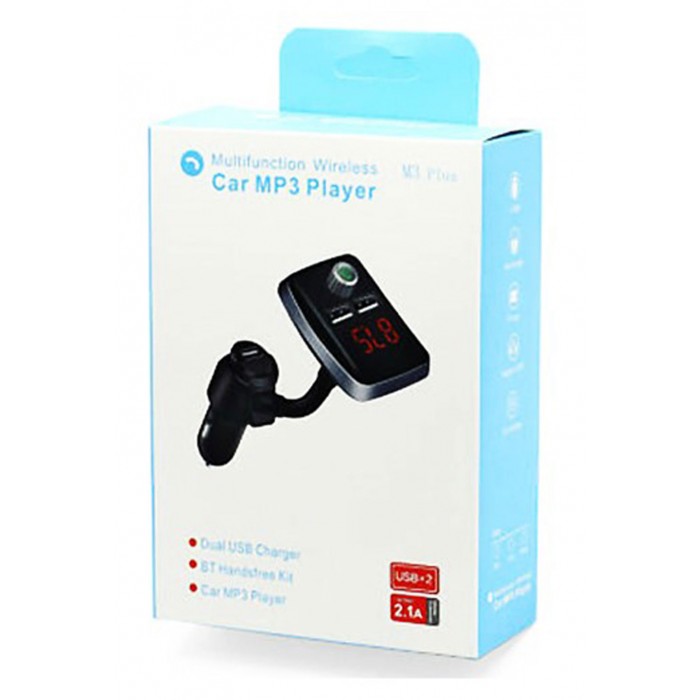 FM Transmitter Αυτοκινήτου M3 Plus με USB 2.1A DRA0450343171