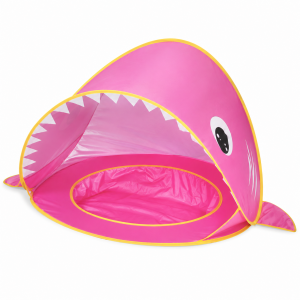 Πτυσσόμενη Παιδική Σκηνή Παραλίας Shark 120x83x70cm Ροζ με UV Προστασία