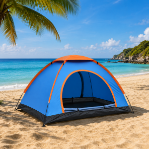 Σκηνή Camping Παραλίας 4 Ατόμων 200x200x150cm Αδιάβροχη