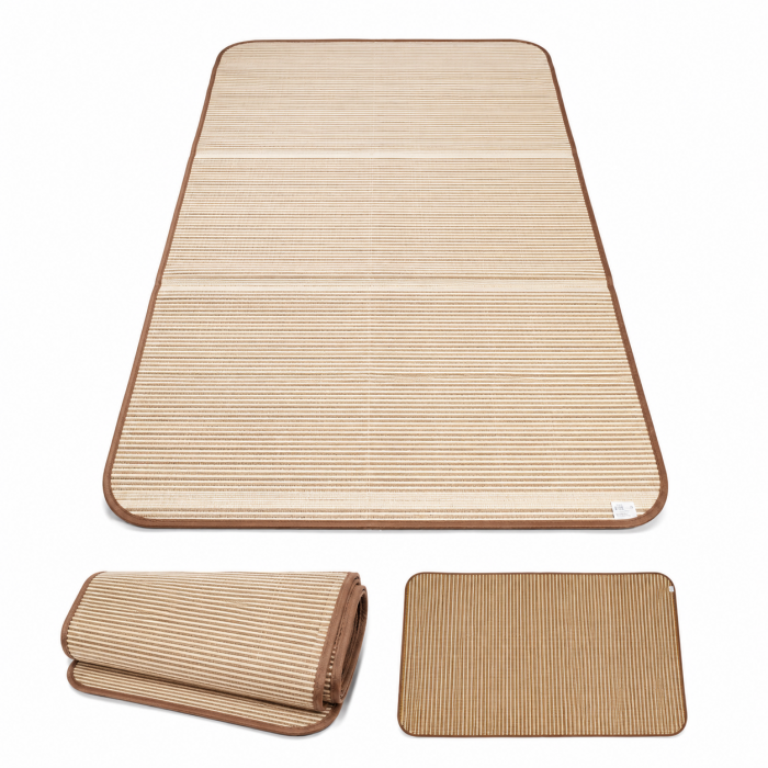 Ψάθα παραλίας bamboo style premium 180x200cm για camping και παραλία