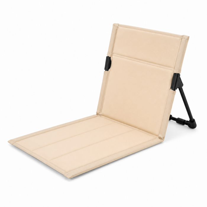 Αναδιπλούμενη καρέκλα παραλίας μπεζ 60x43x49cm με τσάντα μεταφοράς