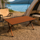 Πτυσσόμενο τραπέζι camping μεταλλικό καφέ 90x60x45cm με τσάντα μεταφοράς