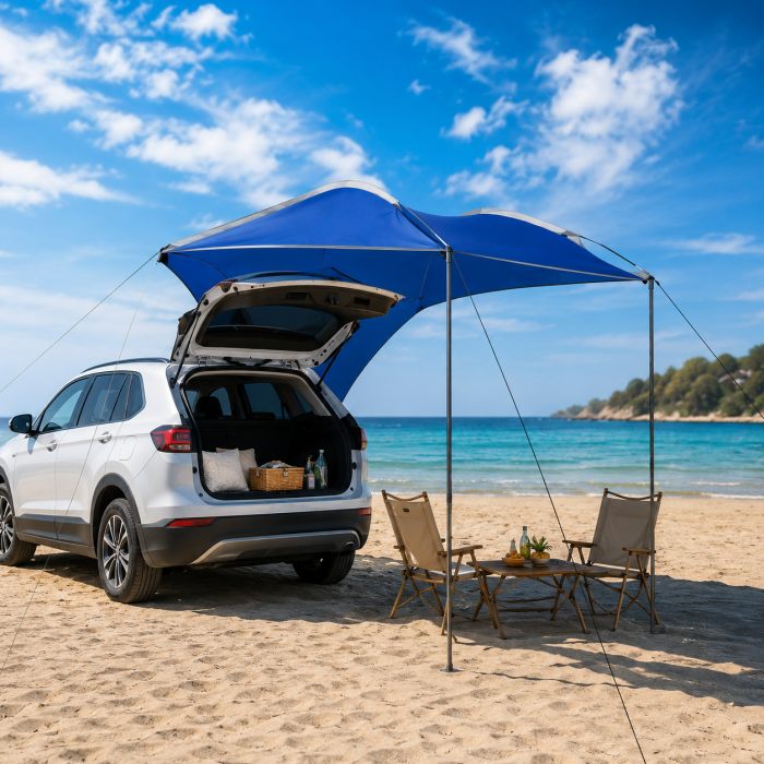 Σκίαστρο τέντα ουράς αυτοκινήτου 280x190cm για camping και παραλία