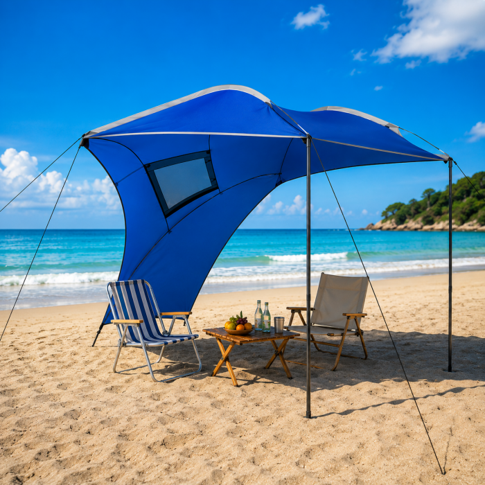 Σκίαστρο τέντα ουράς αυτοκινήτου 280x190cm για camping και παραλία