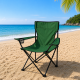 Καρέκλα Παραλίας Camping Πτυσσόμενη Πράσινο 80x50x80cm με Θήκη Ποτηριού