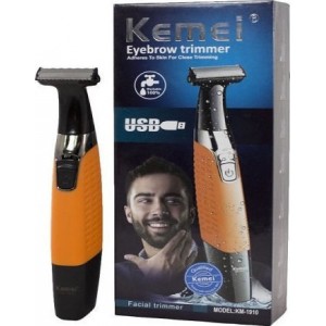 Kemei Facial Trimmer KM-1910 Ξυριστική Μηχανή Προσώπου / Σώματος Επαναφορτιζόμενη