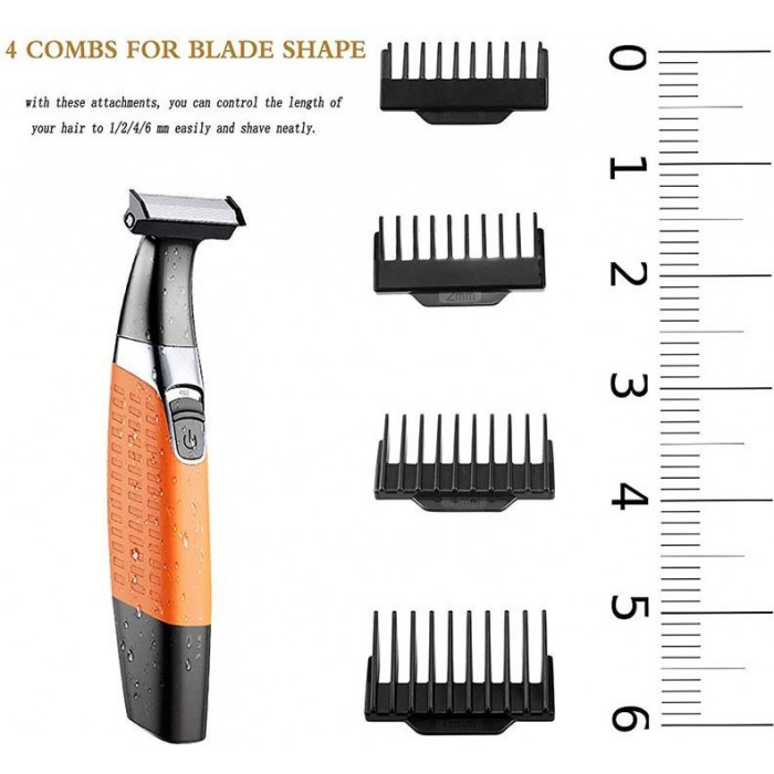 Kemei Facial Trimmer KM-1910 Ξυριστική Μηχανή Προσώπου / Σώματος Επαναφορτιζόμενη