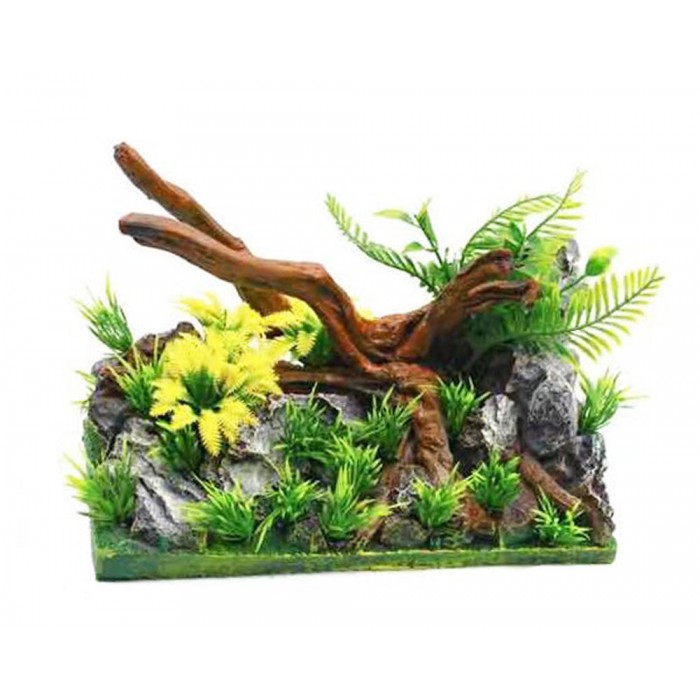 Διακοσμητικό Τεχνητό Φυτό Ενυδρείου 28x16x19cm 25582