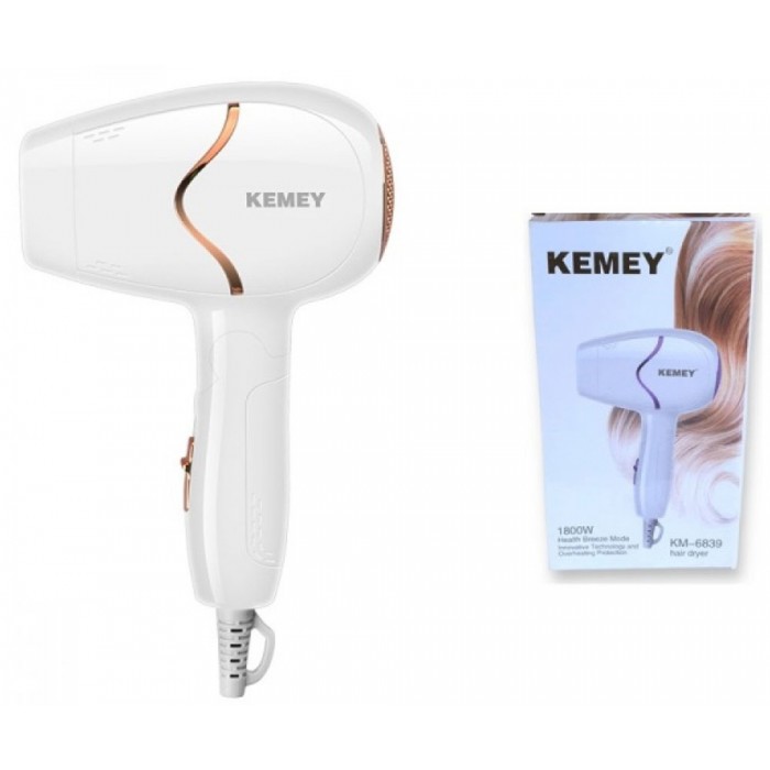 Kemei ΚΜ-6839 Πιστολάκι Μαλλιών 1800W 