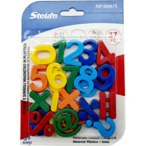 Stelan 689475 Εκπαιδευτικό Παιχνίδι Αριθμοί και Σύμβολα Μαγνητικά 37τμχ για 3+ Ετών