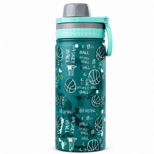 Παιδικό Παγούρι Θερμός Ανοξείδωτο 750ml Βεραμάν με Σχέδιο Basket 8x27cm