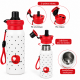 Παιδικό μπουκάλι θερμός ανοξείδωτο 650ml Wonderful Time με καπάκι 2 τρόπων πόσης