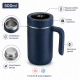 Έξυπνη κούπα θερμός 500ml μπλε με θερμόμετρο LED στο καπάκι και φίλτρο