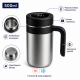 Έξυπνη κούπα θερμός 500ml Ασημί με θερμόμετρο LED στο καπάκι και φίλτρο
