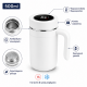 Έξυπνη κούπα θερμός 500ml Λευκό με θερμόμετρο LED στο καπάκι και φίλτρο