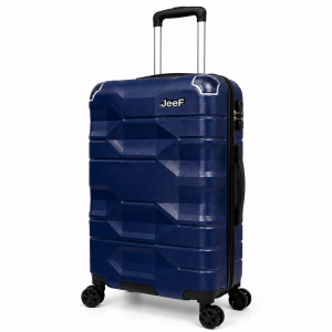 Σετ Βαλίτσες Ταξιδίου JeeF Premium 3 Τεμαχίων 20/24/28" ABS με Κλειδαριά Συνδυασμού & 4 Ρόδες 360° Μπλε