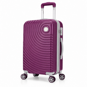 Σετ Βαλίτσες Ταξιδίου Premium 3 Τεμαχίων ABS 20”-24”-28” με 4 Ρόδες 360° & Κλειδαριά Ασφαλείας Μωβ