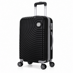 Σετ Βαλίτσες Ταξιδίου Premium 3 Τεμαχίων ABS 20”-24”-28” με 4 Ρόδες 360° & Κλειδαριά Ασφαλείας Μαύρο