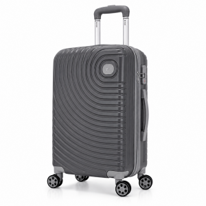 Σετ Βαλίτσες Ταξιδίου Premium 3 Τεμαχίων ABS 20”-24”-28” με 4 Ρόδες 360° & Κλειδαριά Ασφαλείας Γκρι