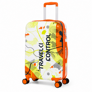 Σετ Βαλίτσες Ταξιδίου 3τεμ Travel Control PC Hard Shell με 4 Ρόδες & Κλειδαριά – 20/24/28" Orange