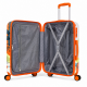 Σετ βαλίτσες ταξιδίου 3 τεμαχίων Travel Control PC Hard Shell 20 24 28 πορτοκαλί