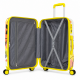 Σετ βαλίτσες ταξιδίου 3 τεμαχίων Travel Control PC Hard Shell 20 24 28 Κίτρινο