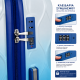 Σετ βαλίτσες ταξιδιού premium 3 τεμαχίων wave collection blue gradient 20 24 28
