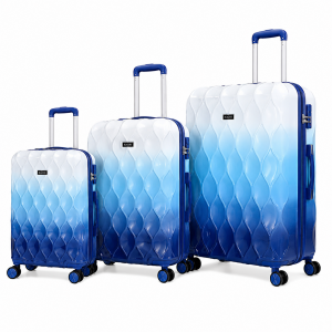 Σετ Βαλίτσες Ταξιδίου Premium 3τεμ Wave Collection 20/24/28" Blue Gradient