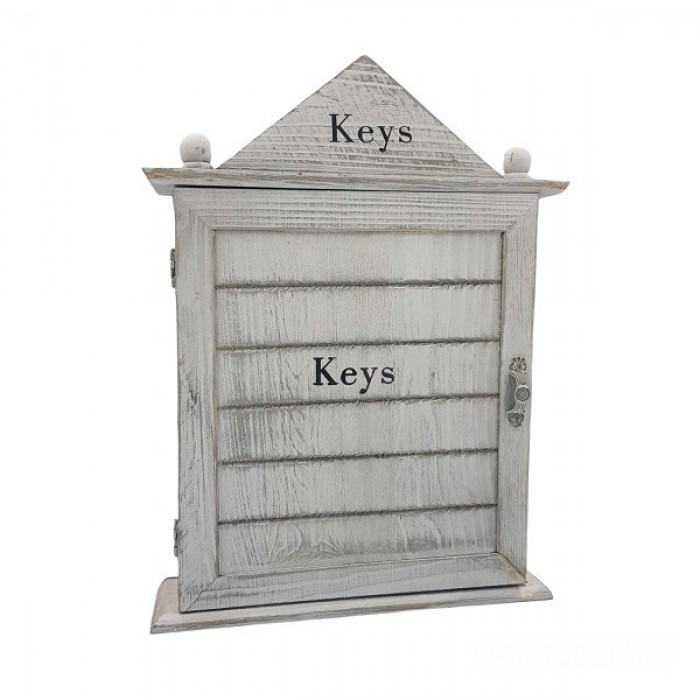 Κλειδοθήκη τοίχου ξύλινη Keys 21x6x28εκ.