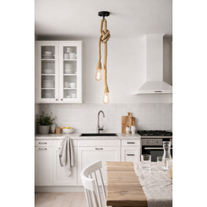 Κρεμαστό Φωτιστικό Δίφωτο 60W με Ντουί E27 10x100cm ForHome 24747937