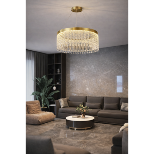 Κρεμαστό Φωτιστικό Κρυστάλλινο 27W 2160LM 50x120cm Galifas 07951886