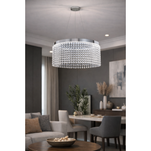 Κρεμαστό Φωτιστικό Κρυστάλλινο 35W 2800LM 50x120cm ForHome 8583439