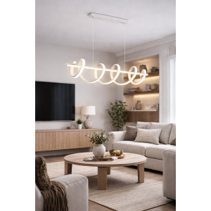 Μοντέρνο Κρεμαστό Φωτιστικό Λευκό 60W 105x28.5x120cm Universo