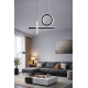 Κρεμαστό φωτιστικό LED Universo LP-23NF μαύρο 80W 6400lm 6500K γραμμικό ring