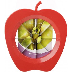 Κόπτης Μήλου Ανοξείδωτος με Πλαστική Κόκκινη Λαβή 13.5x15εκ. Cookman