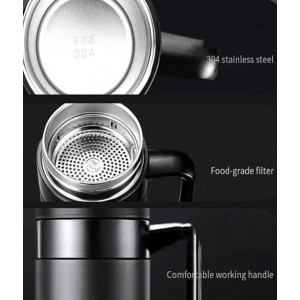 Θερμός Κούπα Ανοξείδωτη 400ml Silver Vacuum 8x12x16.5εκ.